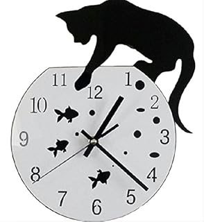 Bright Future 黒 猫 シルエット おしゃれ 壁 掛け 時計 グッツ 雑貨 (Cタイプ) Bright Future 黒 猫 シルエット おしゃれ 壁 掛け 時計 グッツ 雑貨 (Cタイプ)